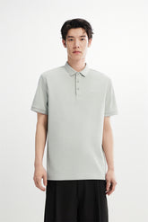 Men's Cooling Gray-Green Commuter Polo Shirt